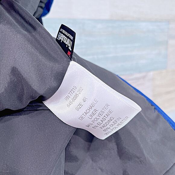 AMERICAN AIRLINES Midi Winter Coat Detachable Liner Black Thinsulate Womens 4 4R - Picture 8 of 9